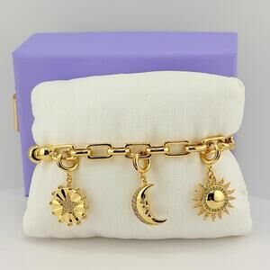 Bomb Party Charmelier Charm Bracelet BR846039 "You Are My Sun, Moon, And Stars"